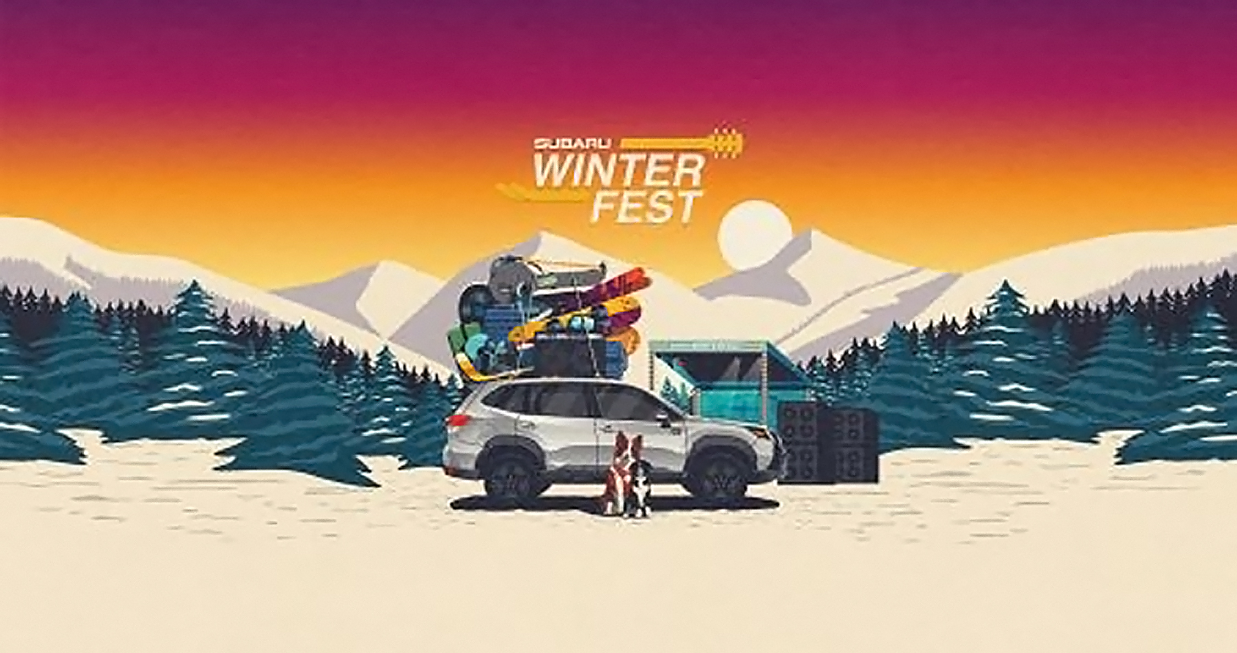 Poster for 2023 Subaru WinterFest Festival at Copper Mountain Resort