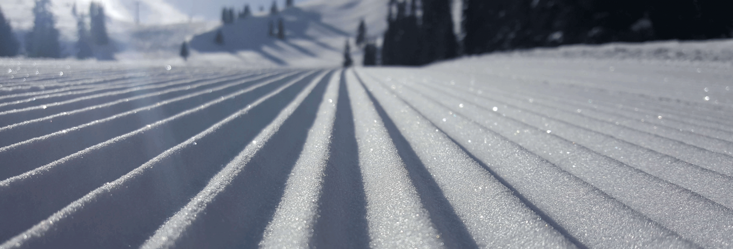 groomed trail at copper mountain