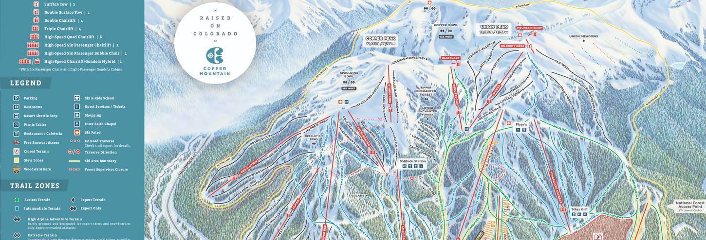 copper mountain trail map