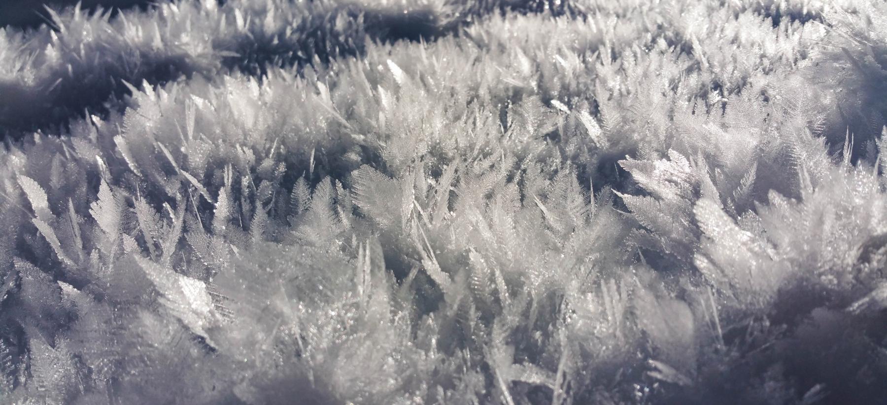 Snow crystals Copper Mountain Colorado