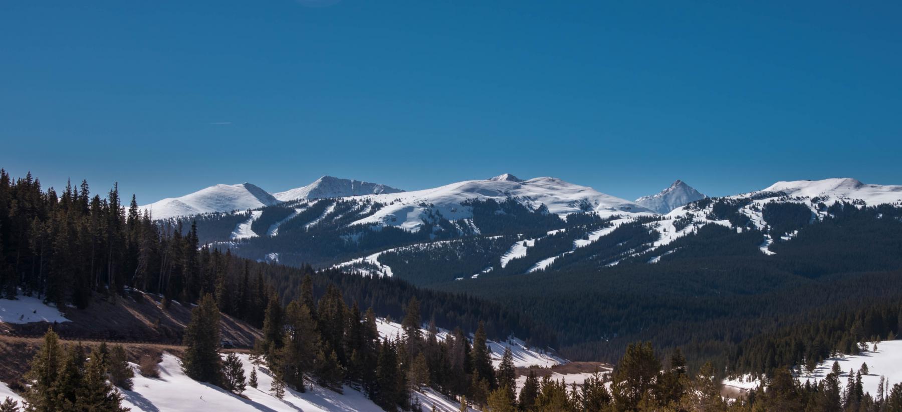 Copper Mountain Colroado from Vail Pass