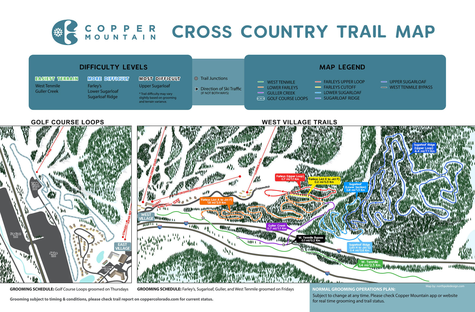 copper mountain cross-country trail map