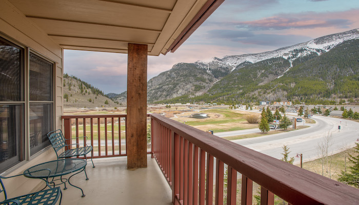 porch views of Copper Mountain