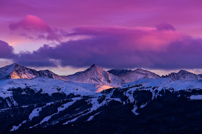 Copper Mountain at Sunset