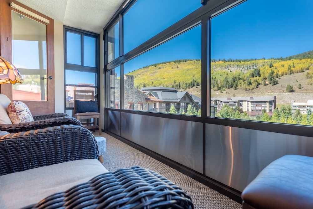 View of Copper Mountain from Mountain Plaza condo