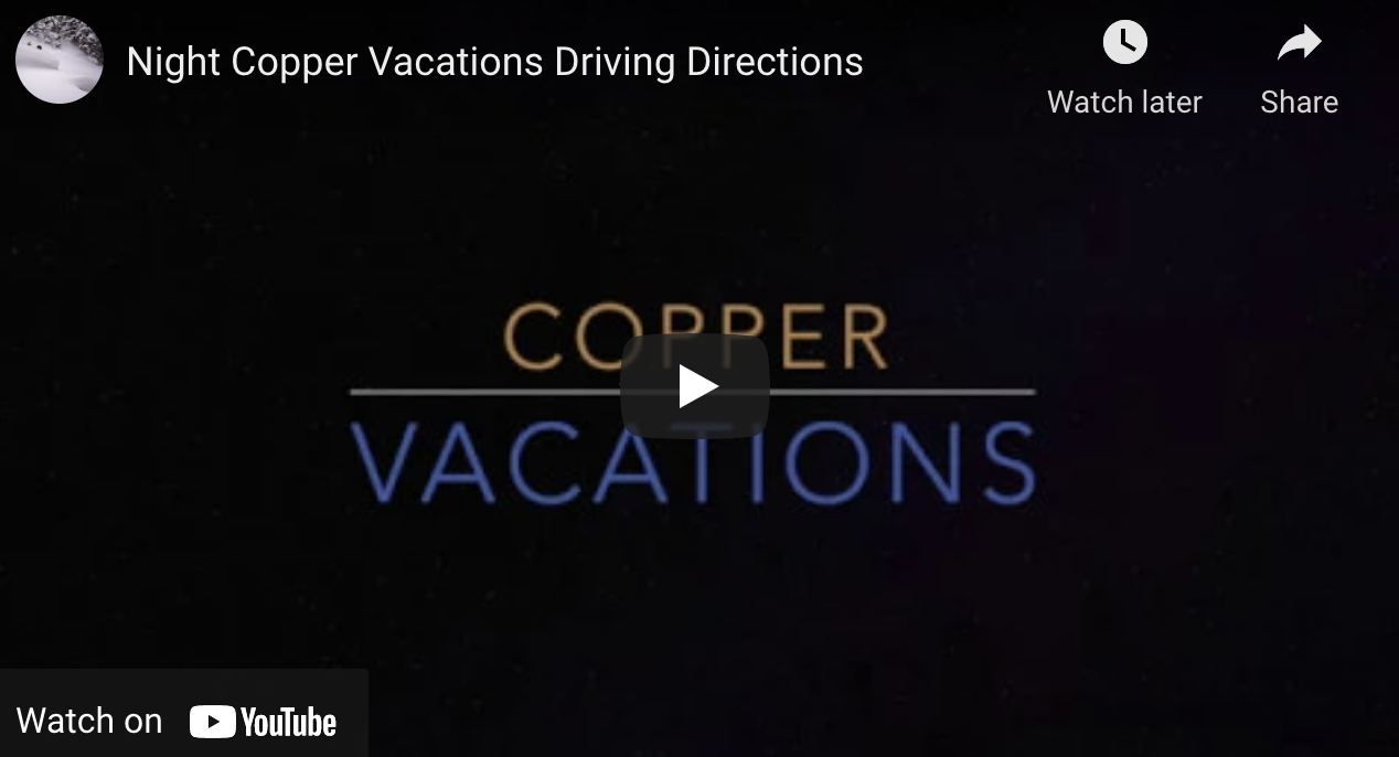 copper mountain night driving directions